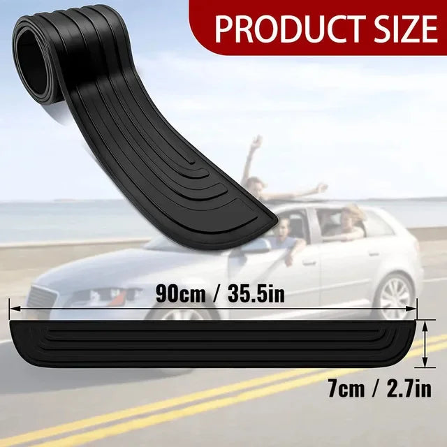 Anti-scratch Car Trunk Door Sill Plate Protector Universal Rear Bumper Guard Rubber Mouldings Pad Trim Cover Strip Car Styling