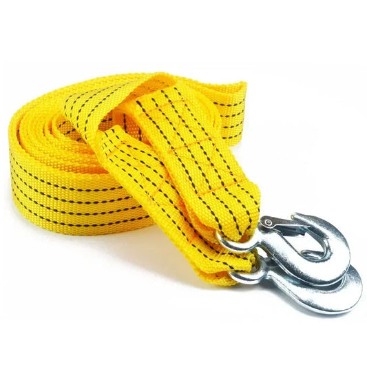 1 Pcs 3M/4M Car Tow Cable Heavy Duty 3Ton/5Ton Trailer Rope Towing Pull Rope Strap Hooks Van Road Recovery Car Accessories