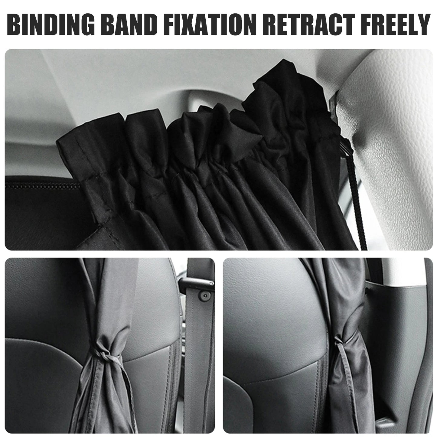 Car Privacy Curtains Universal Car Divider Curtain Between Rear Seat Auto Blackout Curtains Car Sun Shades Side Window Covers