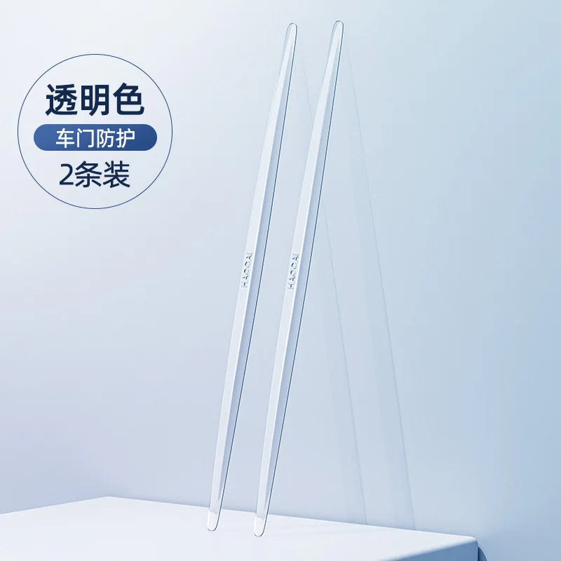   2/4/10PCS Car Door Edge Anti-collision Protector Bar Stickers Silicone Guards Rear View Mirror Cover Protection Strip