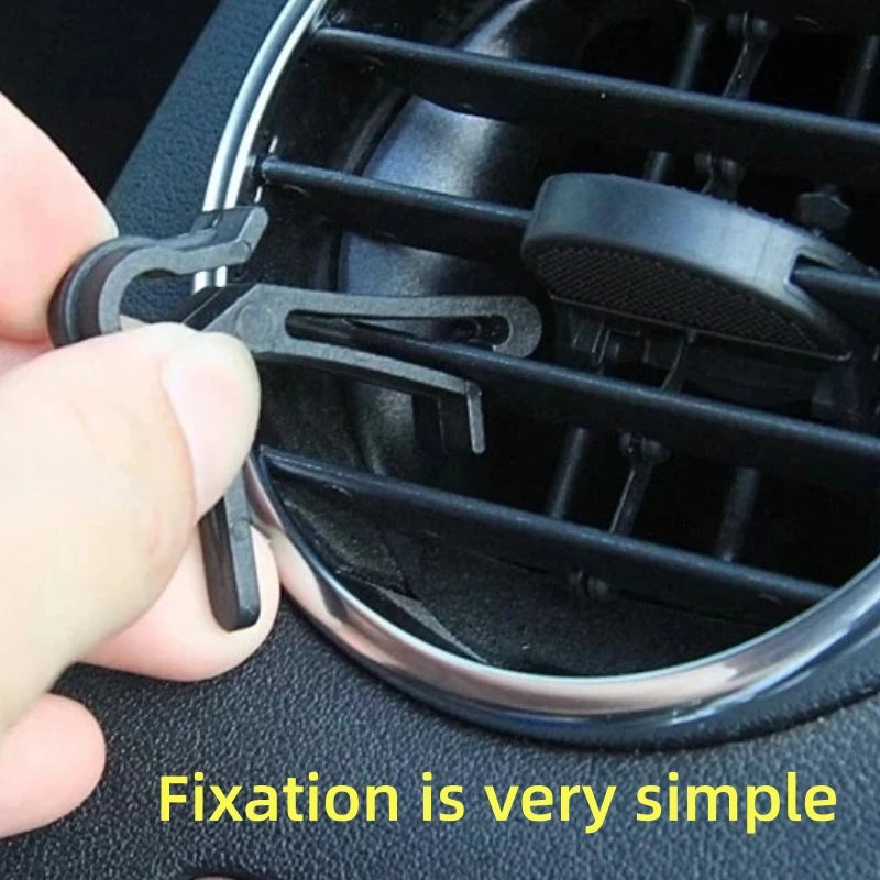 1pc Car Storage Bag Car Air Outlet Debris Bag For Mobile Phone Key Sunglasses Vent Dashboard Tidy Hanging Leather Organizer Box