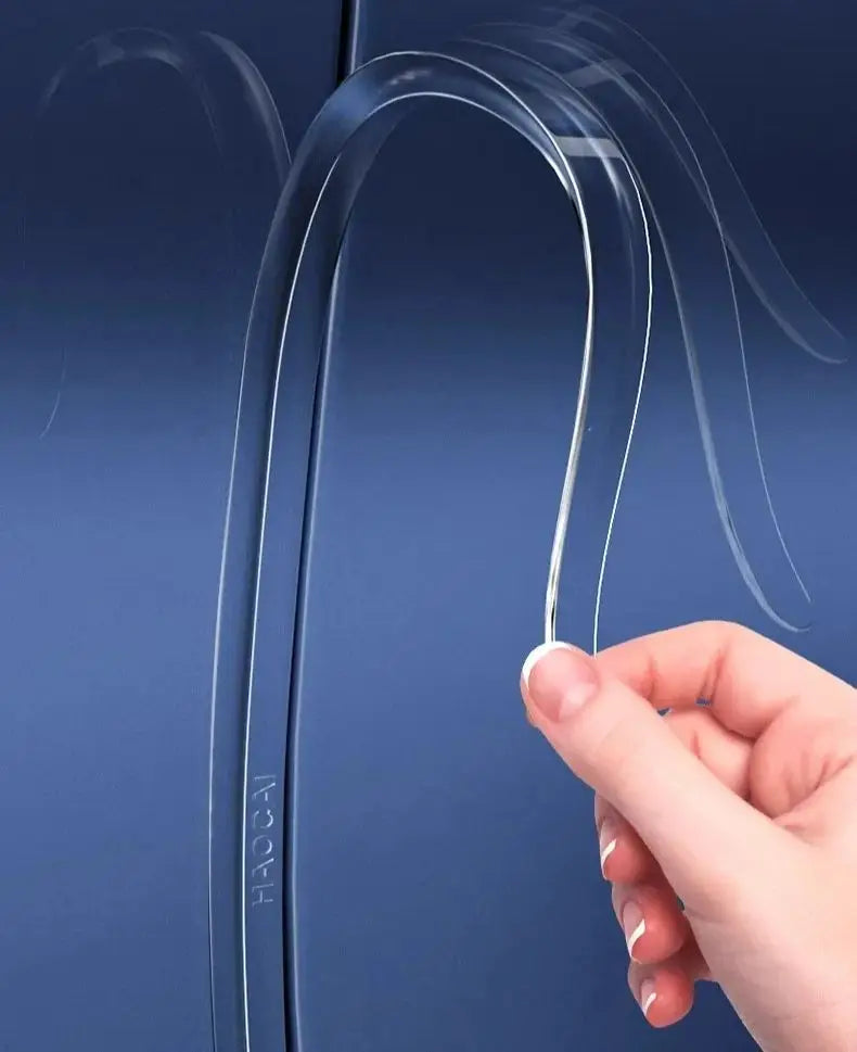   2/4/10PCS Car Door Edge Anti-collision Protector Bar Stickers Silicone Guards Rear View Mirror Cover Protection Strip