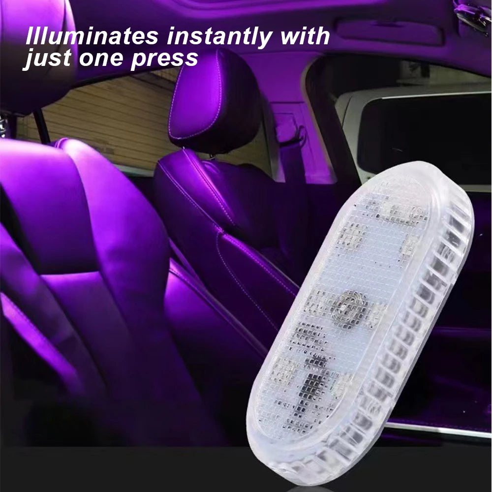 Multi Color Car Light Wireless LED Touch Light Roof Ceiling Sensor Read Lamp Mini USB Charging Light Auto Interior Accsesories