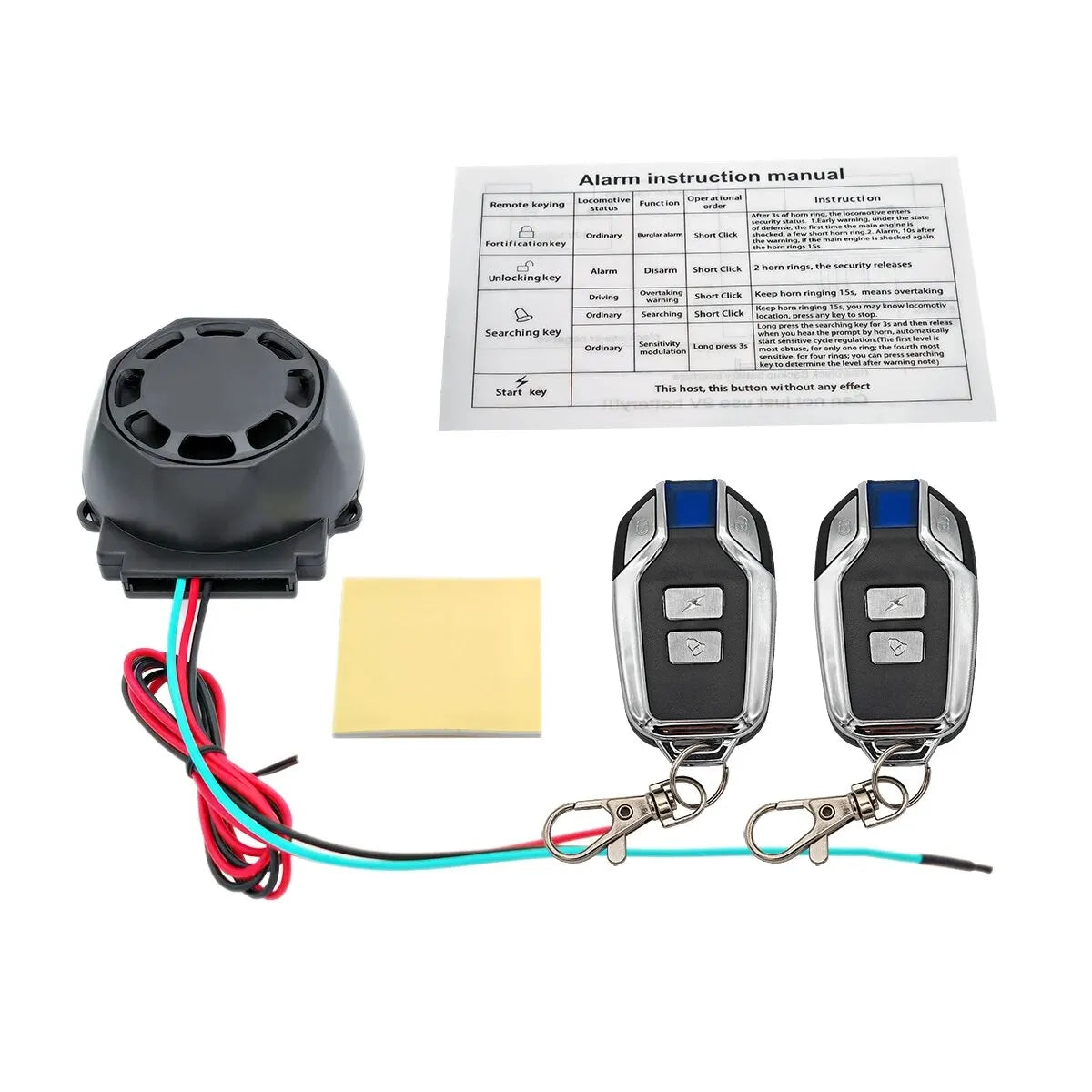 Universal Type Motorcycle Anti-theft Alarm, Vibration Alarm, Remote Control, Car Searching, Adjustable Sensitivity