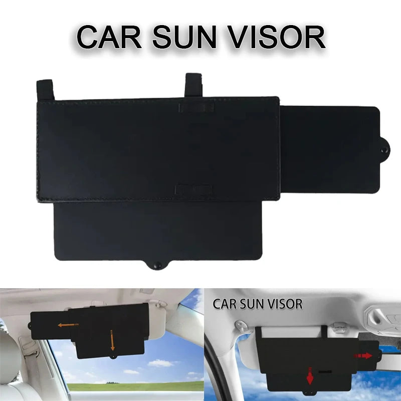 Universal Car Sun Visor Extender Anti-glare UV Retractable Sun Shield Multifunctional Accessories Easily Install Lightweight