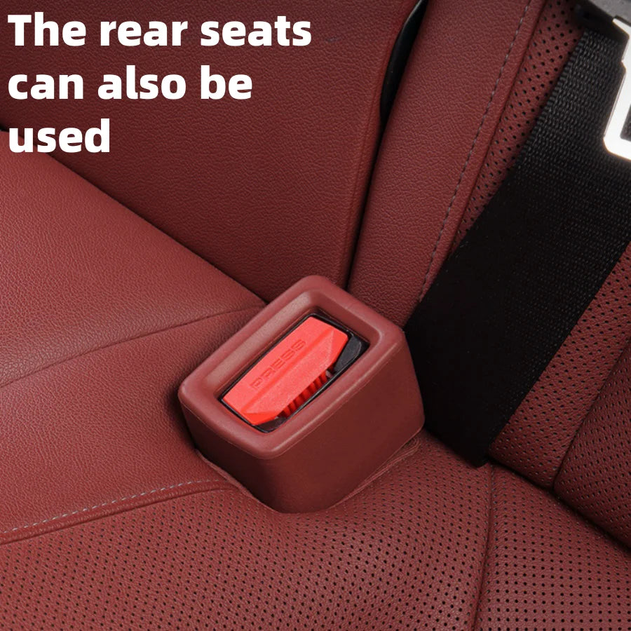 2 seat belt slot seat protection covers - collision and scratch protection for car interior accessories