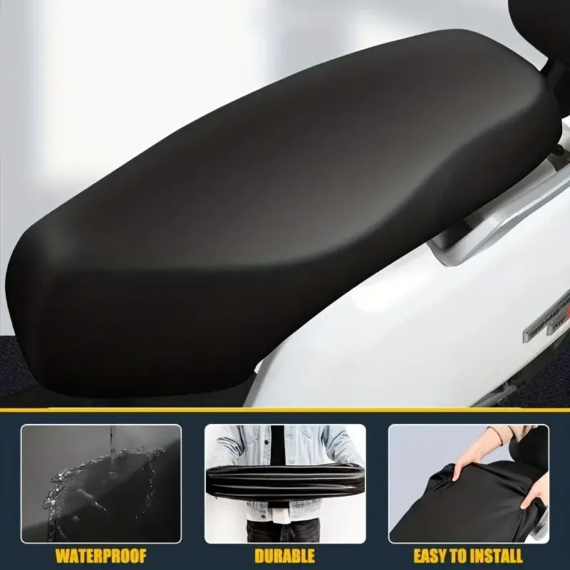 1pc Motorcycle Seat Cover Waterproof Dustproof Rainproof Motorbike Scooter Cushion Seat Cover Protector Cover Accessories