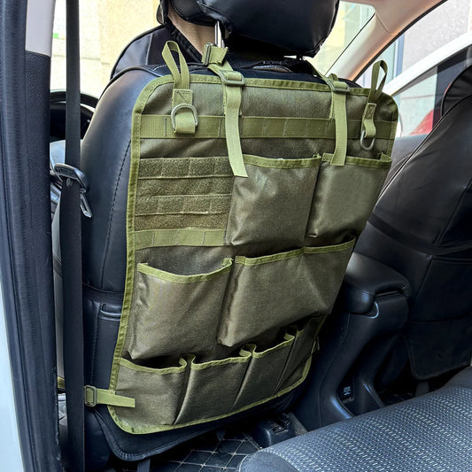 Car Seat Storage Organizer Seat Back Storage Bag Tactical Camo Hanging Bags Car Stowing Tidying Pocket Interior Accessories