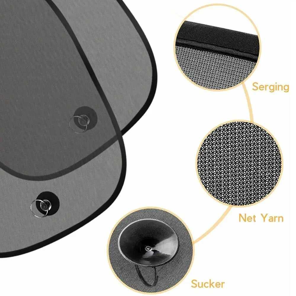 2Pcs Car Sunshade Covers Universal Windscreen Folding Visor Reflector Windshield Auto Window Sun Shade Protector Accessories