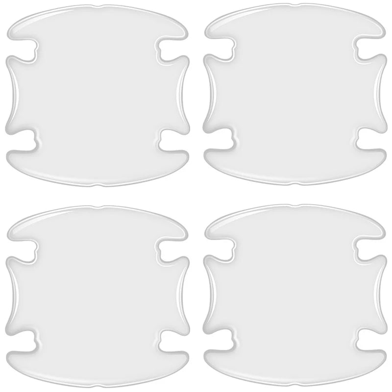 Car Door Handle Bowl Scratch Protective Invisible Transparent Stickers Silicon Rearview Mirror Anti-collision Protection Strip