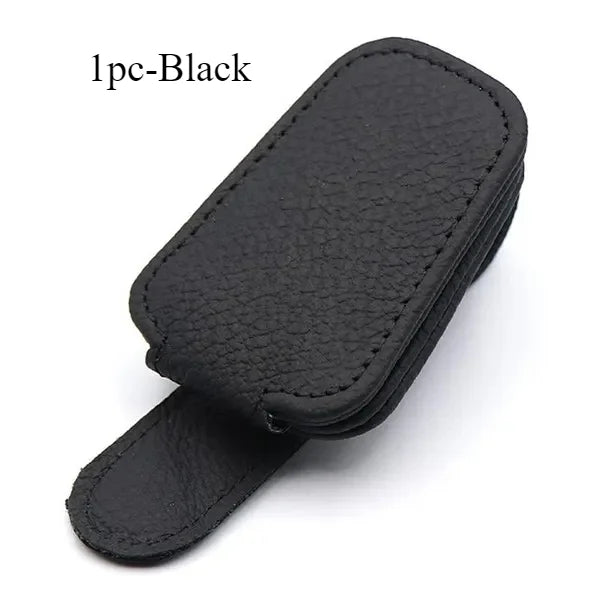 Car Sun Visor Glasses Case Holder Sunglasses Clip Ticket Card Clip  Multifunction Portable Clip Auto Interior Accessories
