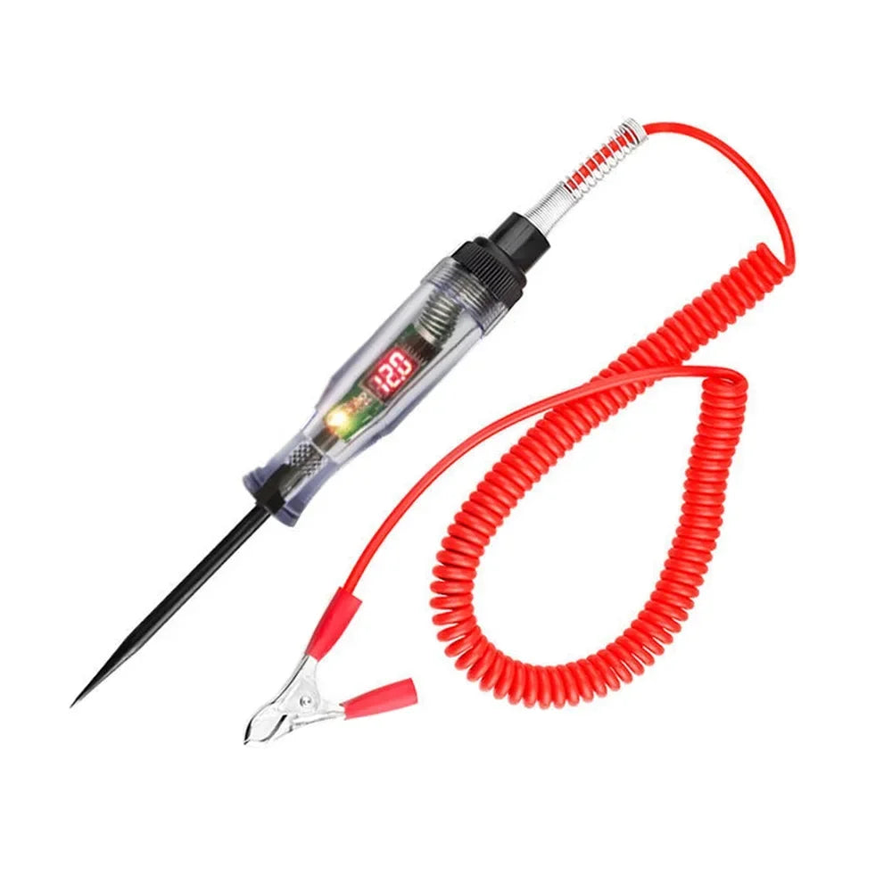 Car Truck Voltage Circuit Tester Auto 6V 24V Tools Car Diagnostic Probe Test Pen Light Bulb Electric Measuring Pen Tools