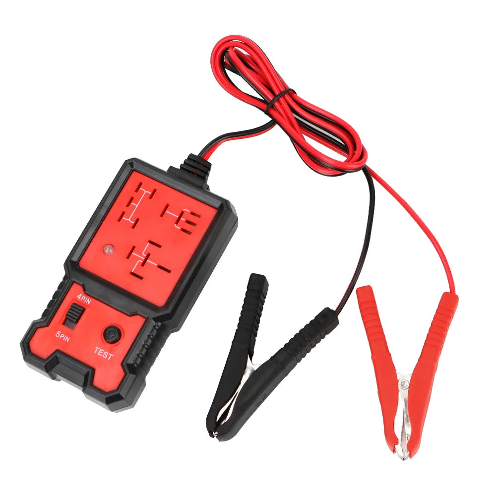 Car Battery Checker Universal 12V LED Indicator Light Automotive Electronic Relay Tester Car Relay Tester