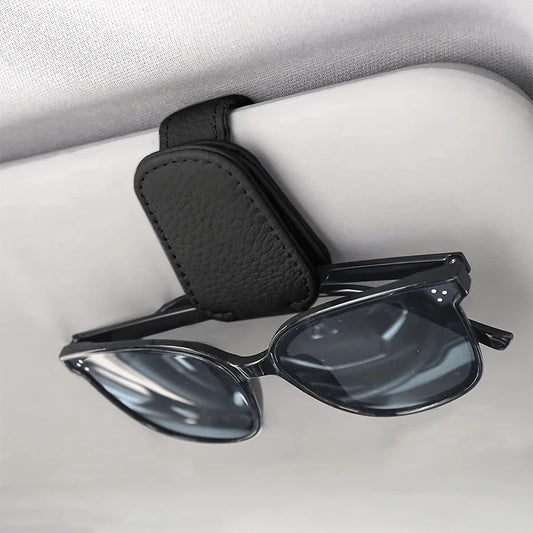 Automotive Car Stuff Magnetic Leather Sunglasses Clip Car Visor  Enhance Your Car Interior With A Stylish Holder Car Accessaries