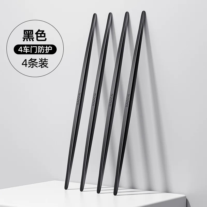   2/4/10PCS Car Door Edge Anti-collision Protector Bar Stickers Silicone Guards Rear View Mirror Cover Protection Strip