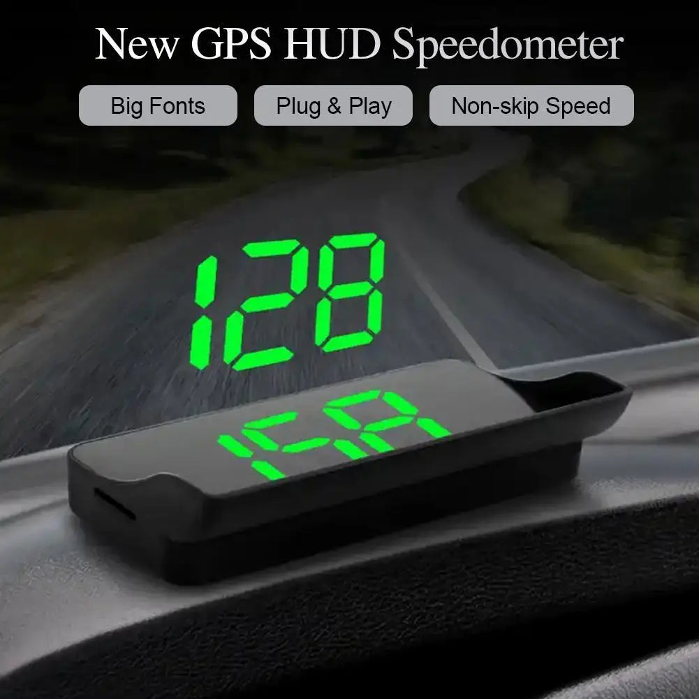 Car Head-up Display HUD Windshield KMH Digital Electronic Speedometer GPS System Projector Interior Trim Accesorios