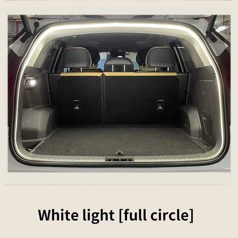 Car high brightness trunk lighting ambient light interior decoration LED wiring free automatic sensing tailgate light strip