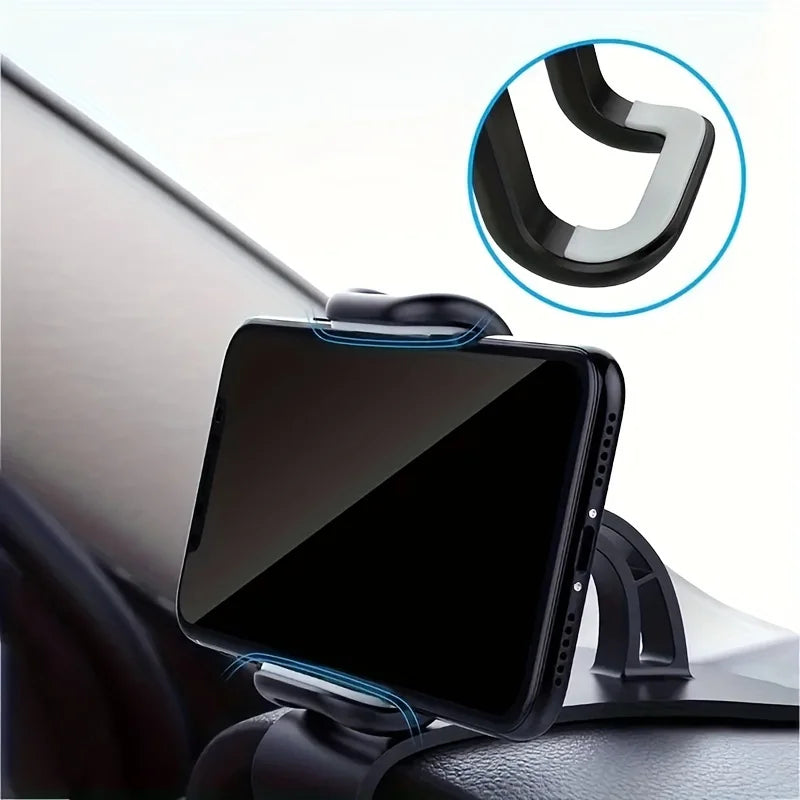 Dashboard Car Mobile Phone Holder Buckle Type In-car Clip Rotary Navigation Mobile Phone Holder