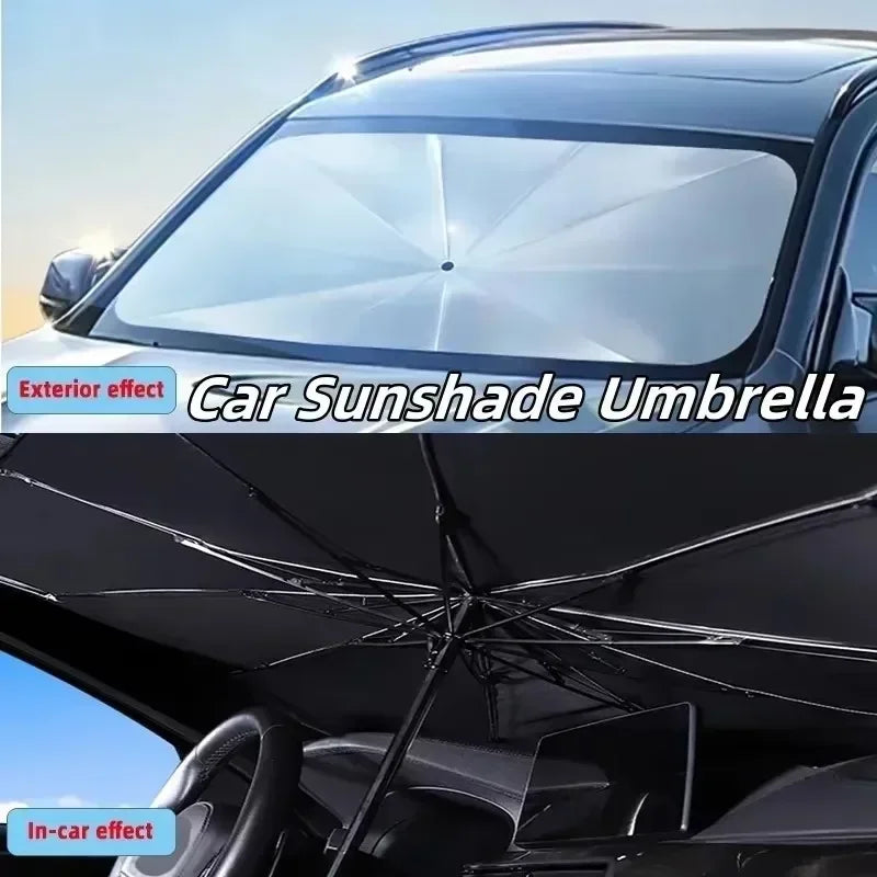 Car Sunshade Umbrella Car Sun Shade Protector Parasol Summer Sun Interior Windshield Protection Accessories For Auto Shading